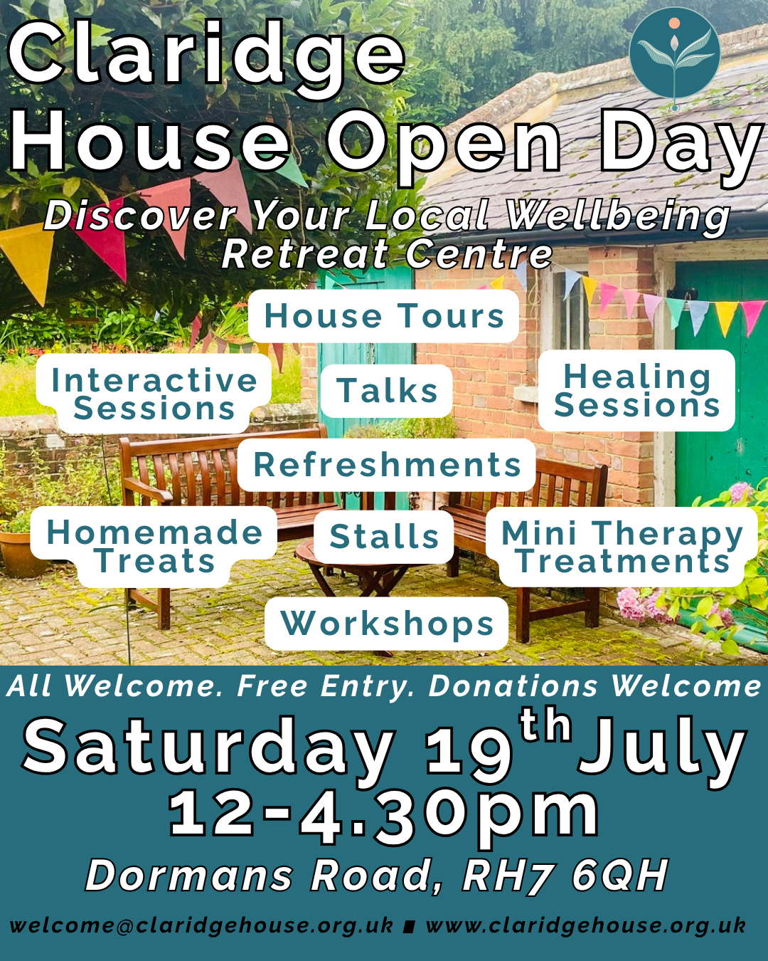 Claridge House Open Day Poster