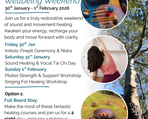 Restore & Reset Wellbeing Weekend - Full Board Option