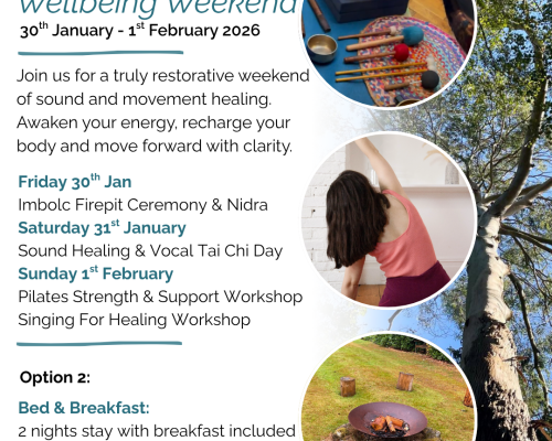 Restore & Reset Wellbeing Weekend - Option 2: B&B